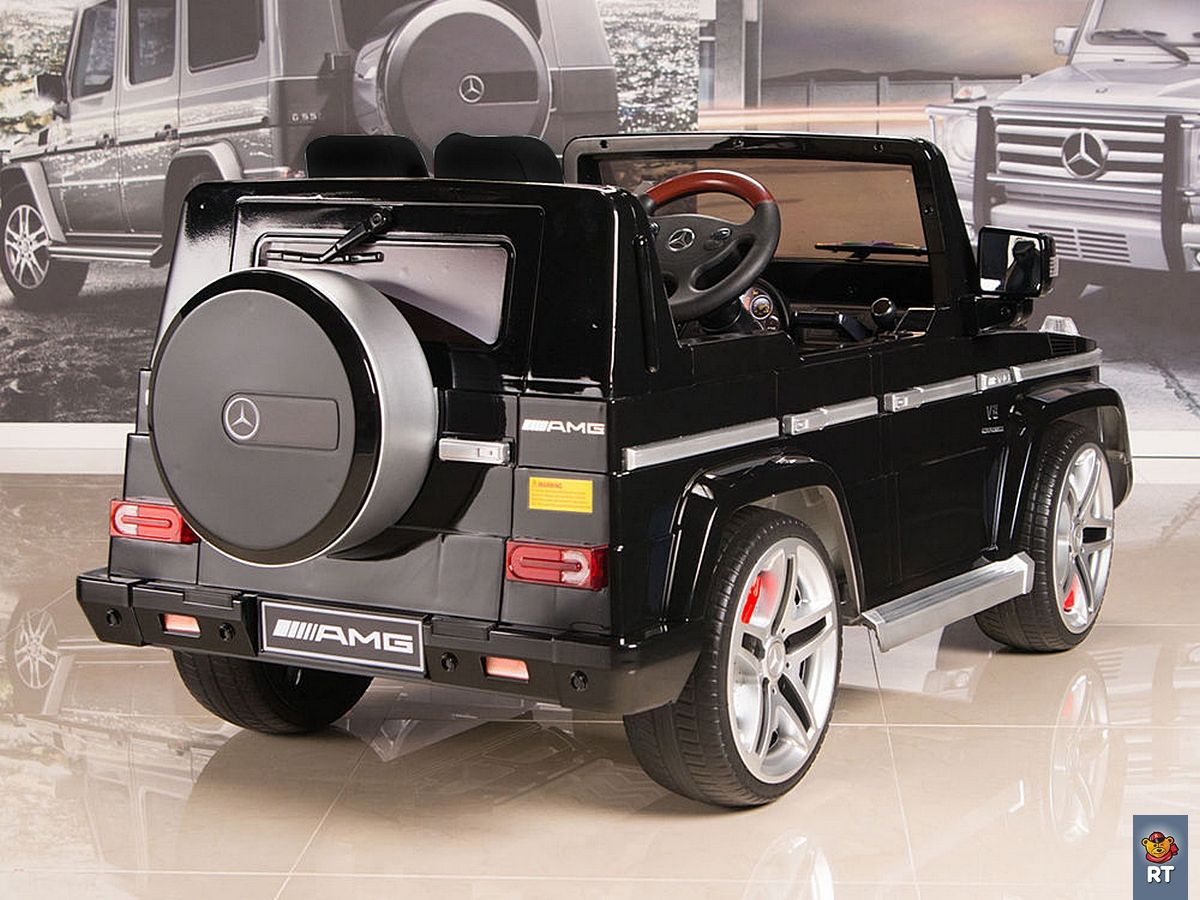 Электромобиль DMD-G55 Mercedes-Benz AMG NEW Version 12V R/C black с резиновыми колесами  